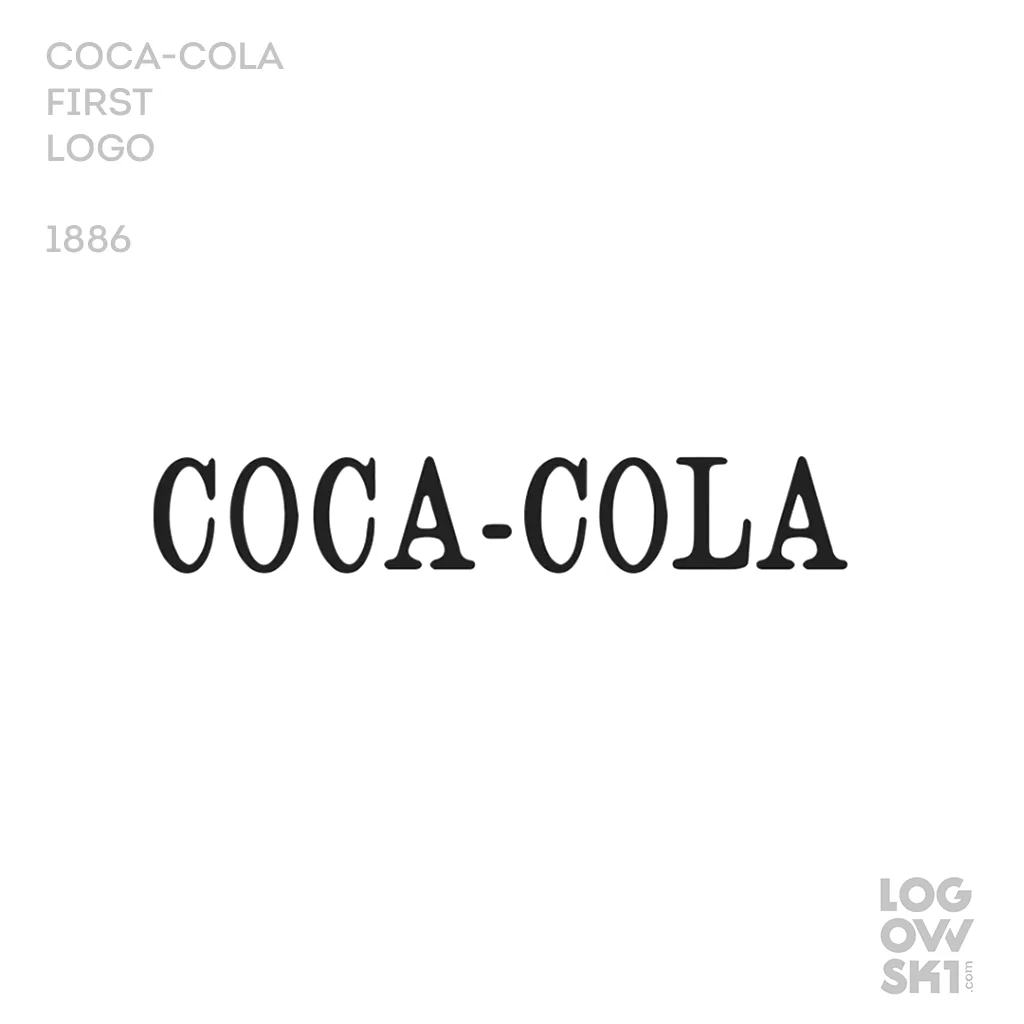 coca cola first logo 1886