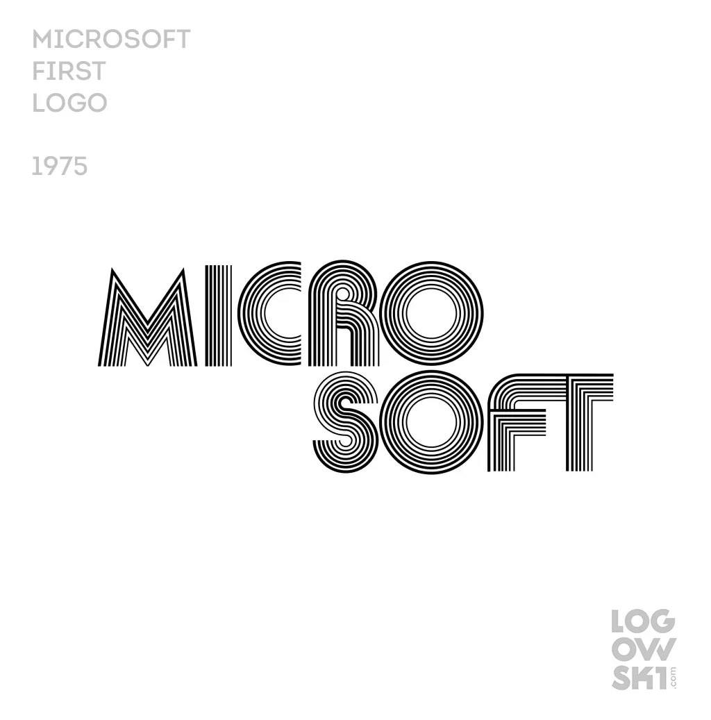 microsoft first logo 1975
