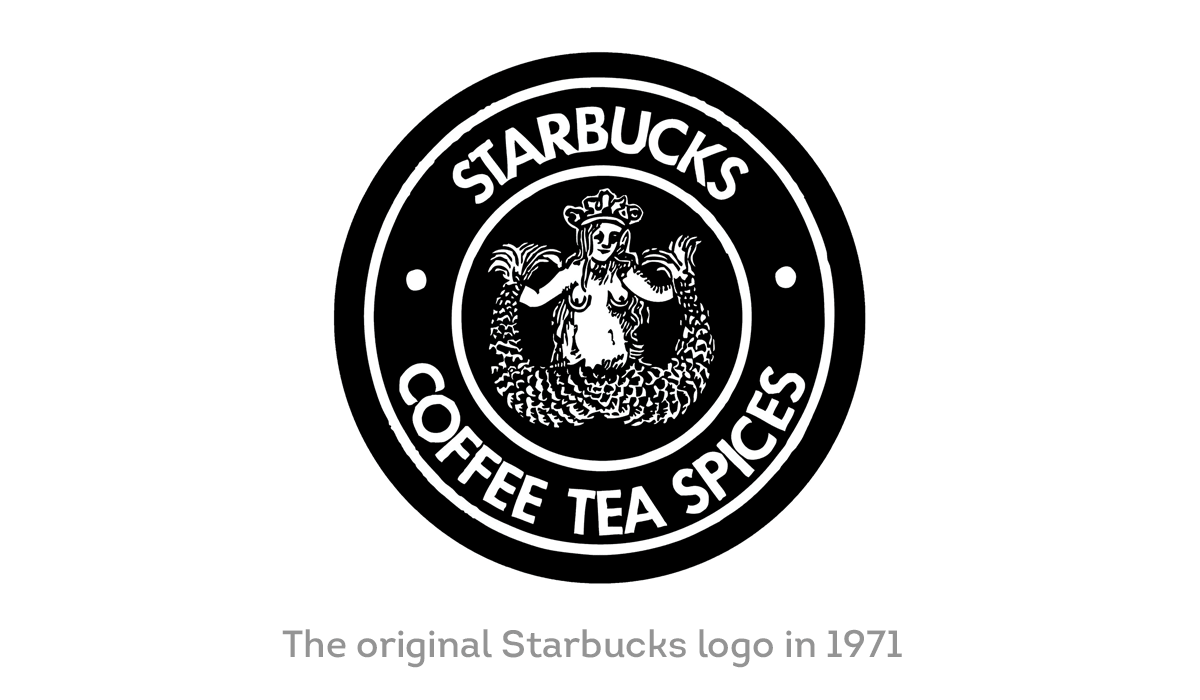 old starbucks logo siren 1971