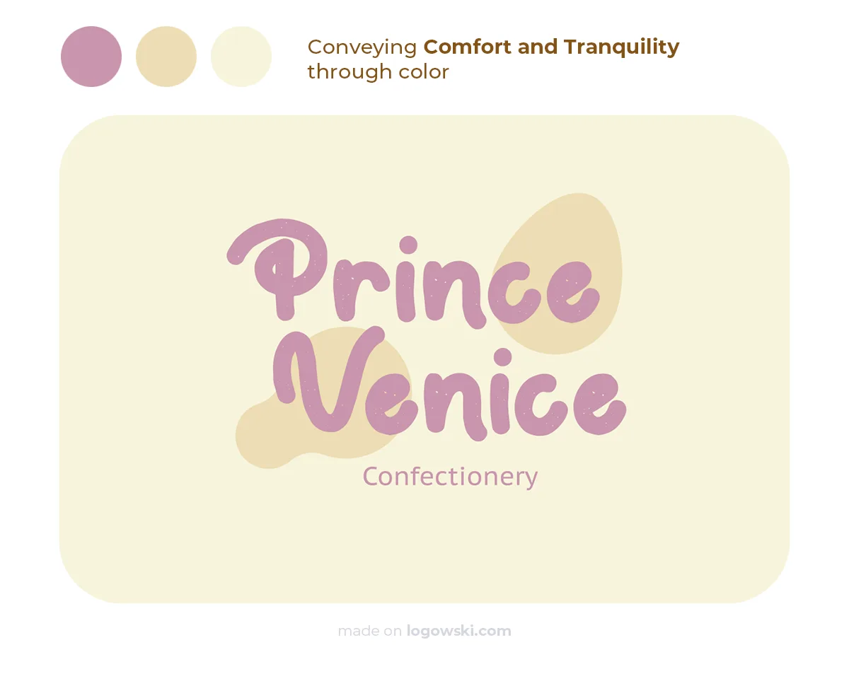 sweet logo colors comfort tranquility